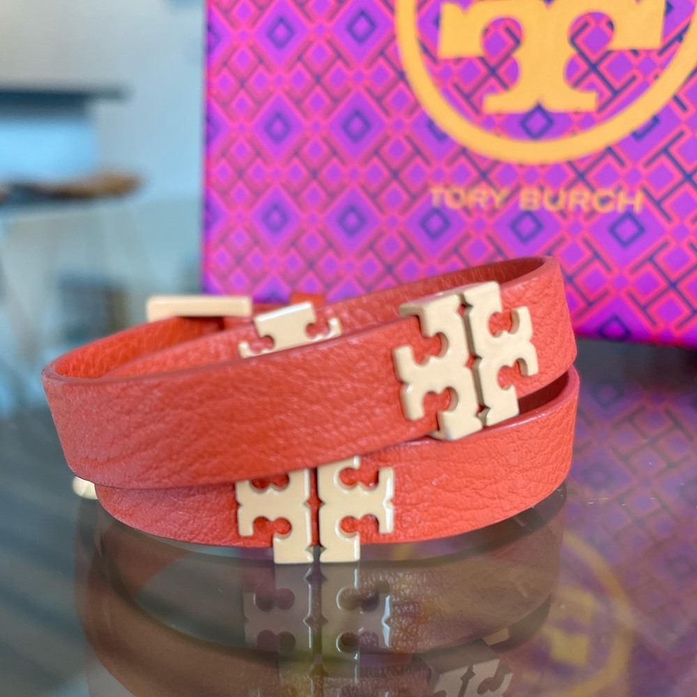 Tory Burch Leather Wrap Bracelet